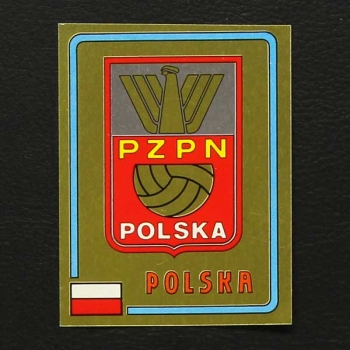 Euro 84 Nr. 247 Panini Sticker Wappen Polska