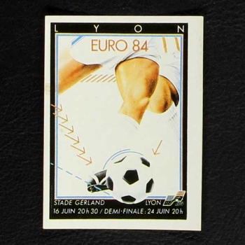 Euro 84 Nr. 011 Panini Sticker Poster Lyon