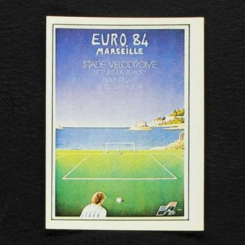 Euro 84 Nr. 012 Panini Sticker Poster Marseille