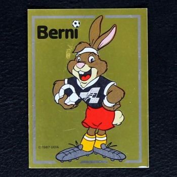 Euro 88 No. 2 Panini Sticker Berni