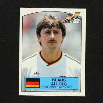 Euro 88 Nr. 070 Panini Sticker Klaus Allofs