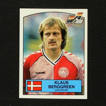 Euro 88 Nr. 119 Panini Sticker Klaus Berggreen