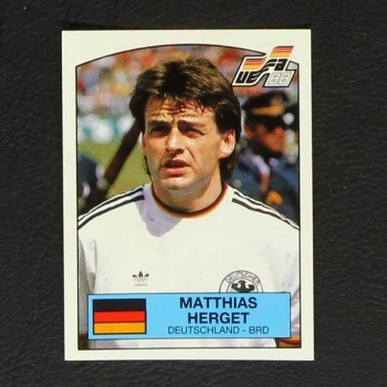 Euro 88 Nr. 055 Panini Sticker Matthias Herget