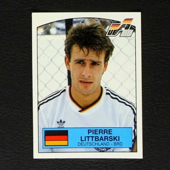 Euro 88 Nr. 068 Panini Sticker Pierre Littbarski