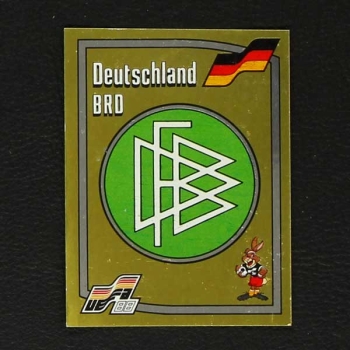 Euro 88 Nr. 050 Panini Sticker Wappen Deutschland