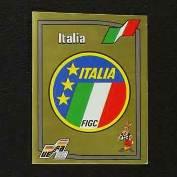 Euro 88 Nr. 077 Panini Sticker Wappen Italia