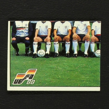 Euro 88 Nr. 155 Panini Sticker England unten links