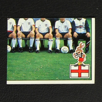 Euro 88 No. 156 Panini sticker team England below right