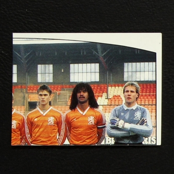 Euro 88 Nr. 208 Panini Sticker Nederland oben rechts