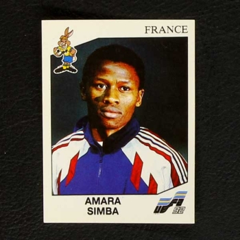 Euro 92 Nr. 059 Panini Sticker Amara Simba