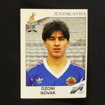 Euro 92 Nr. 082 Panini Sticker Dzoni Novak