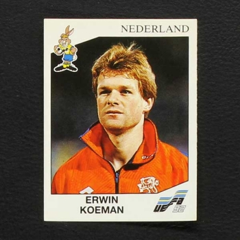 Euro 92 Nr. 121 Panini Sticker Erwin Koeman