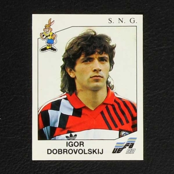 Euro 92 Nr. 177 Panini Sticker Igor Dobrovolskij