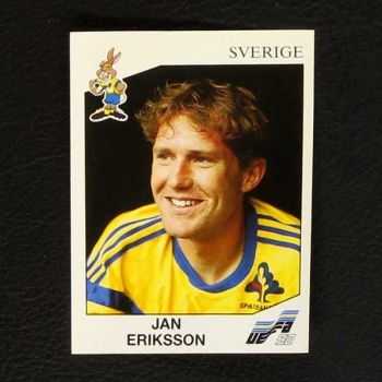 Euro 92 Nr. 021 Panini Sticker Jan Eriksson