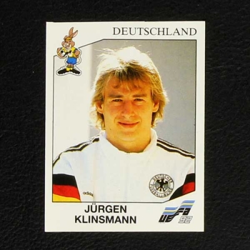 Euro 92 Nr. 210 Panini Sticker Jürgen Klinsmann