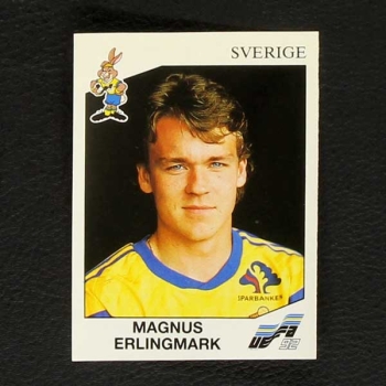 Euro 92 Nr. 028 Panini Sticker Magnus Erlingmark