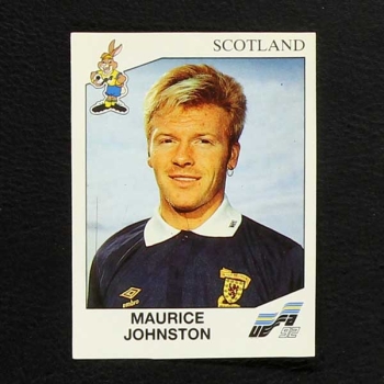 Euro 92 Nr. 160 Panini Sticker Maurice Johnston