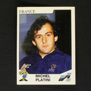 Euro 92 Nr. 043 Panini Sticker Michel Platini