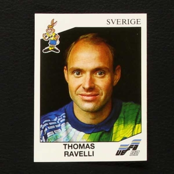 Euro 92 Nr. 020 Panini Sticker Thomas Ravelli