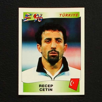 Euro 96 Nr. 318 Panini Sticker Recep Cetin