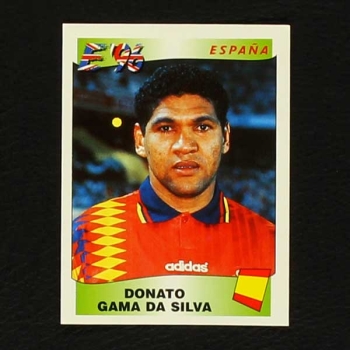 Euro 96 No. 125 Panini sticker Donato Gama Da Silva