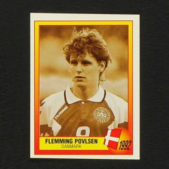 Euro 96 Nr. 017 Panini Sticker Povlsen 1992