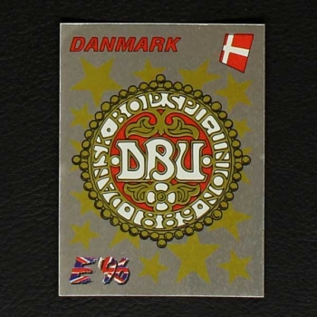 Euro 96 Nr. 275 Panini Sticker Wappen Danmark