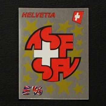 Euro 96 Nr. 055 Panini Sticker Wappen Helvetia