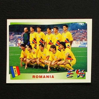 Euro 96 Nr. 156 Panini Sticker Mannschaft Romania