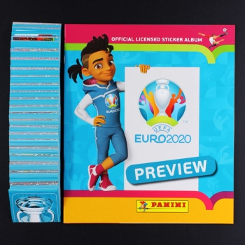 Euro 2020 Preview Panini sticker album complete German Version