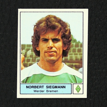 Norbert Siegmann Panini Sticker Nr. 77 - Fußball 79