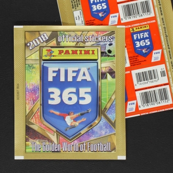 FIFA 365 2018 Panini Sticker Tüte orange Variante deutsch