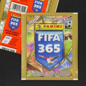 FIFA 365 2018 Panini Sticker Tüte rote Variante