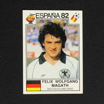 Espana 82 No. 122 Panini sticker Felix Wolfgang Magath