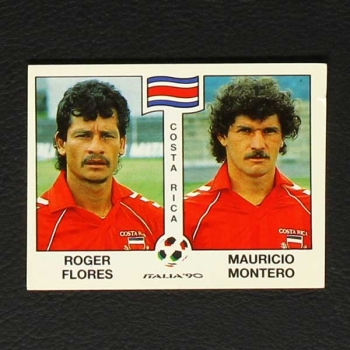 Italia 90 Nr. 185 Panini Sticker Flores - Montero