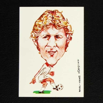 Karl-Heinz Förster Bergmann Sticker Fußball 83 Karikatur