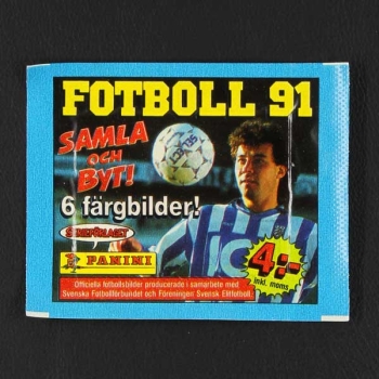 Fotboll 91 Panini Sticker Tüte