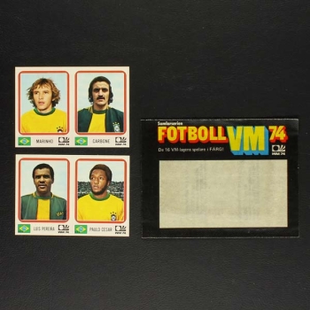 München 74 Panini Sticker Tüte Schwedische Variante