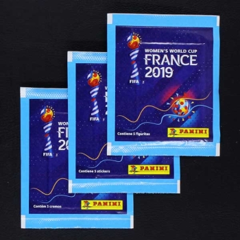France 2019 Panini Sticker Tüte Chile Variante