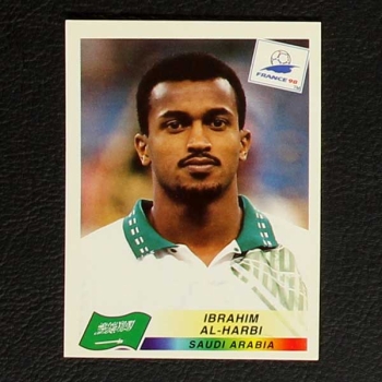 France 98 Nr. 199 Panini Sticker Ibrahim Al-Harbi