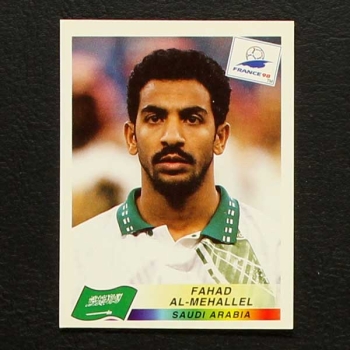 France 98 Nr. 206 Panini Sticker Al-Mehallel