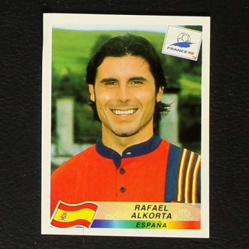 France 98 Nr. 234 Panini Sticker Rafael Alkorta