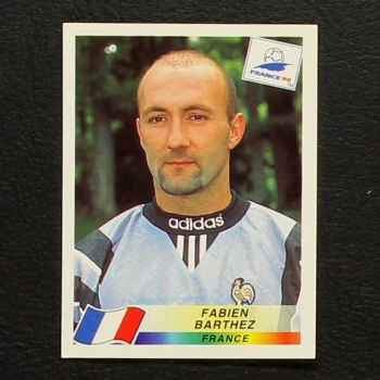 France 98 Nr. 158 Panini Sticker Fabien Barthez