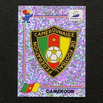 France 98 Nr. 121 Panini Sticker Cameroun Wappen