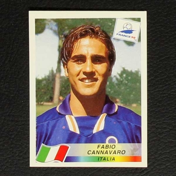 France 98 Nr. 090 Panini Sticker Fabio Cannavaro