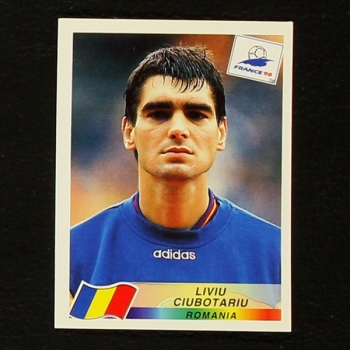 France 98 No. 432 Panini sticker Liviu Ciubotariu