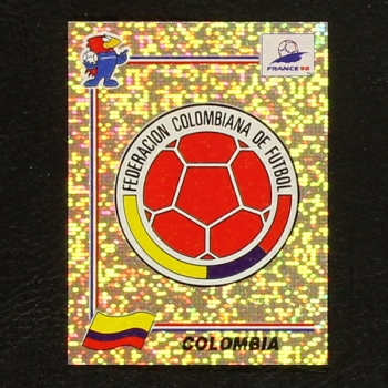 France 98 No. 446 Panini sticker Colombia badge