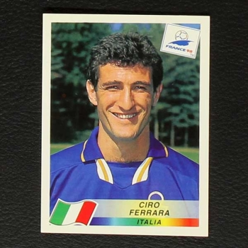 France 98 Nr. 089 Panini Sticker Ciro Ferrara