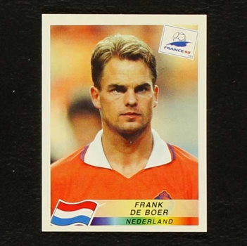 France 98 Nr. 303 Panini Sticker Frank De Boer