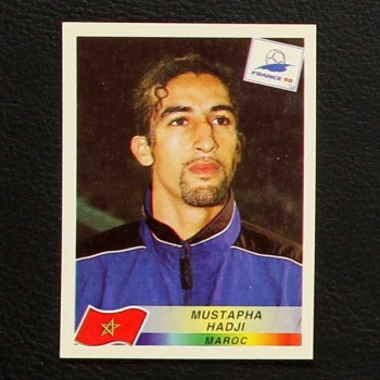 France 98 Nr. 063 Panini Sticker Mustapha Hadji